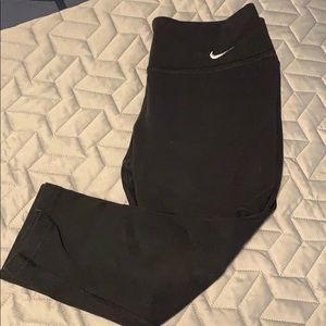 Nike black high waisted crops M